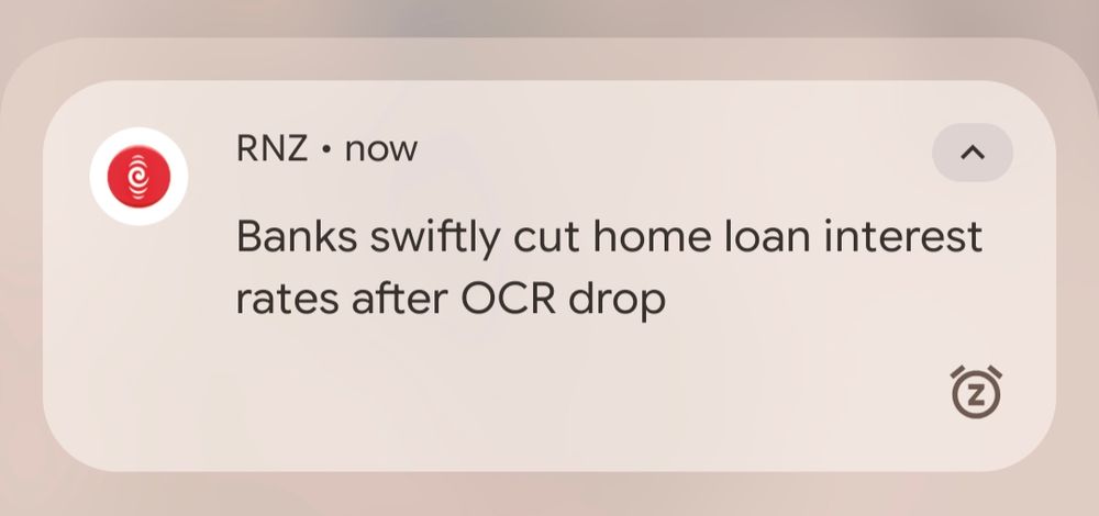 RNZ • now
Banks swiftly cut home loan interest rates after OCR drop