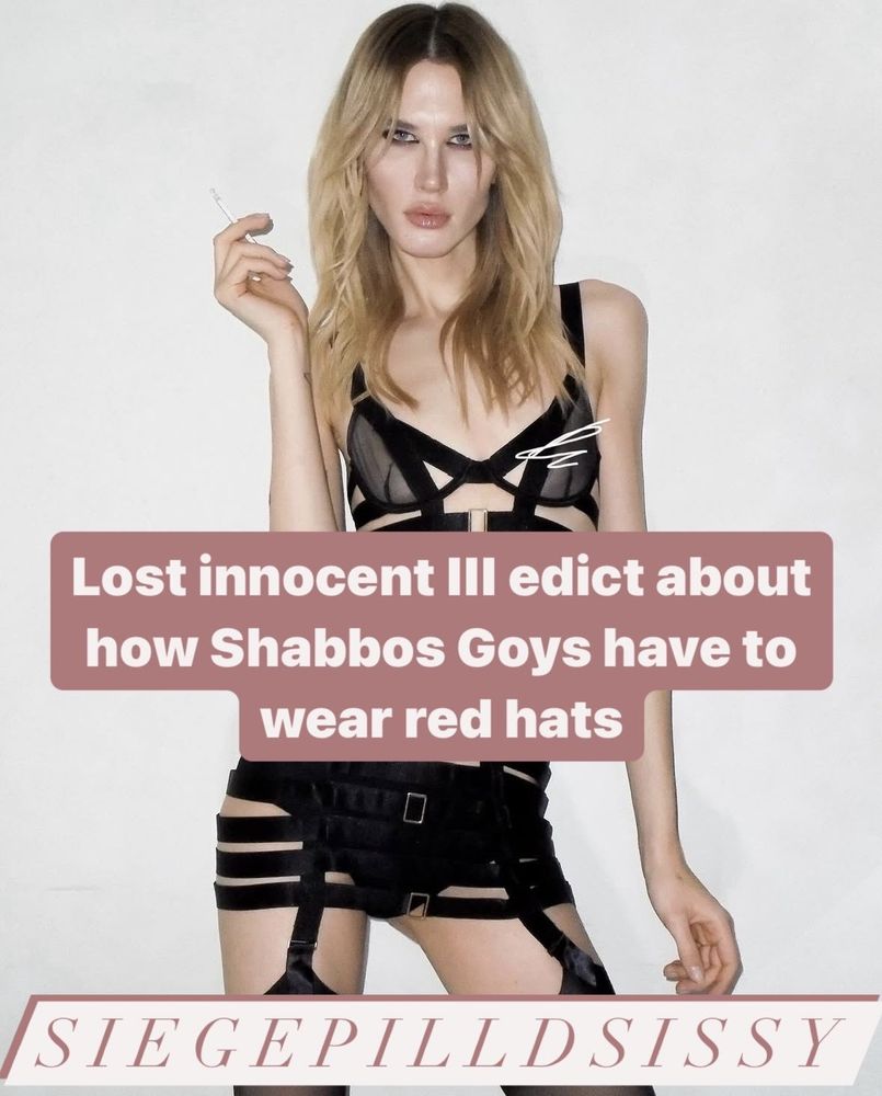 lost innocent iii edict about how sg's have to wear red hats 

model: britney manson