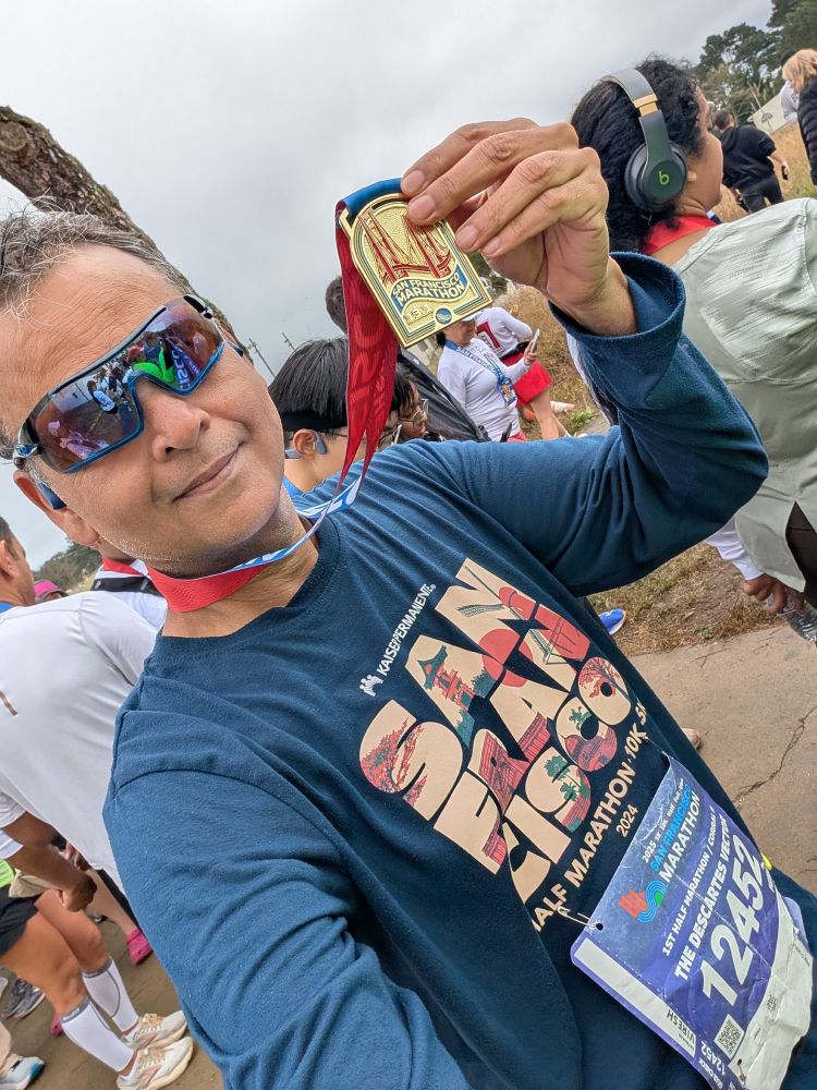 My pic with race medal 