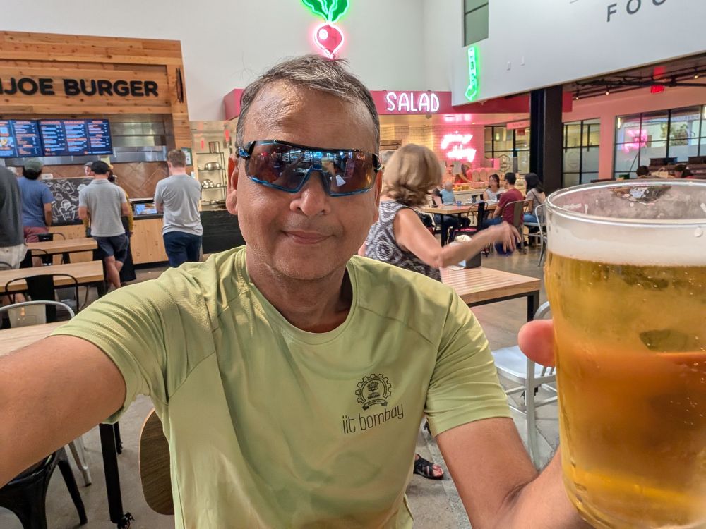 Post-run beer pic 