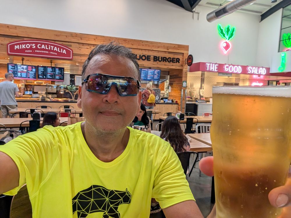 Post-run beer pic 