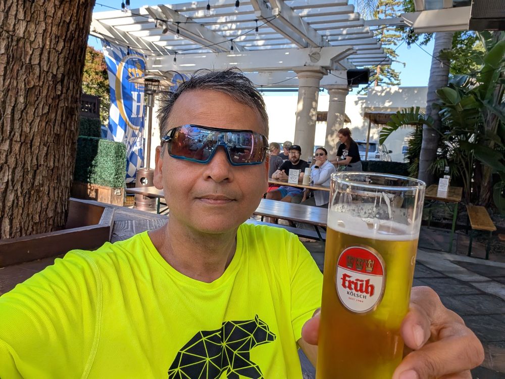 Post-run beer pic 