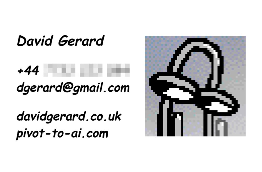 business card with image of Clippy, text in Comic Sans Bold