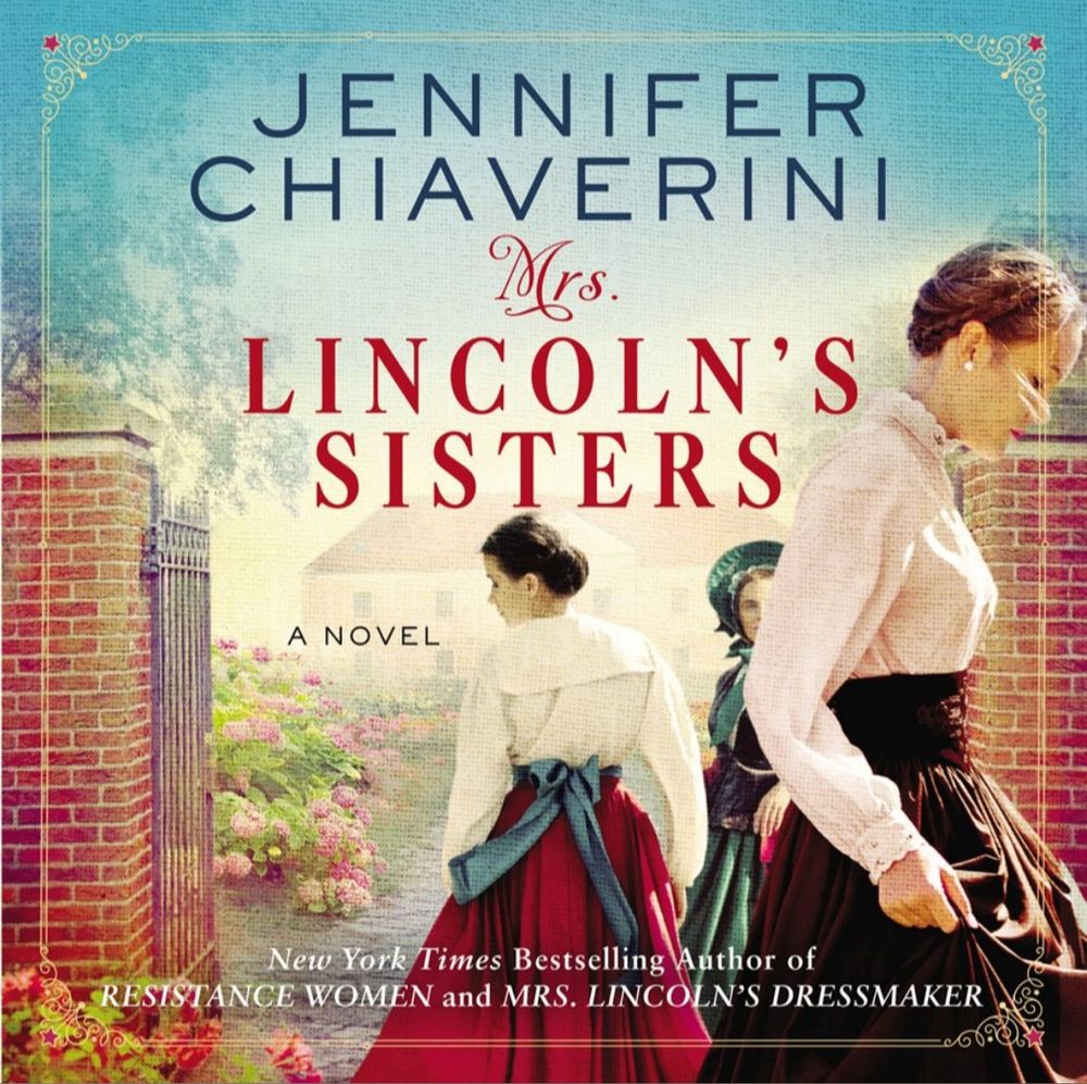 Book cover shows 3 women dressed in 19th century garb.