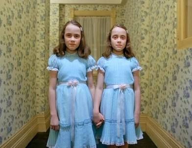 Scary twins from the movie The Shining.