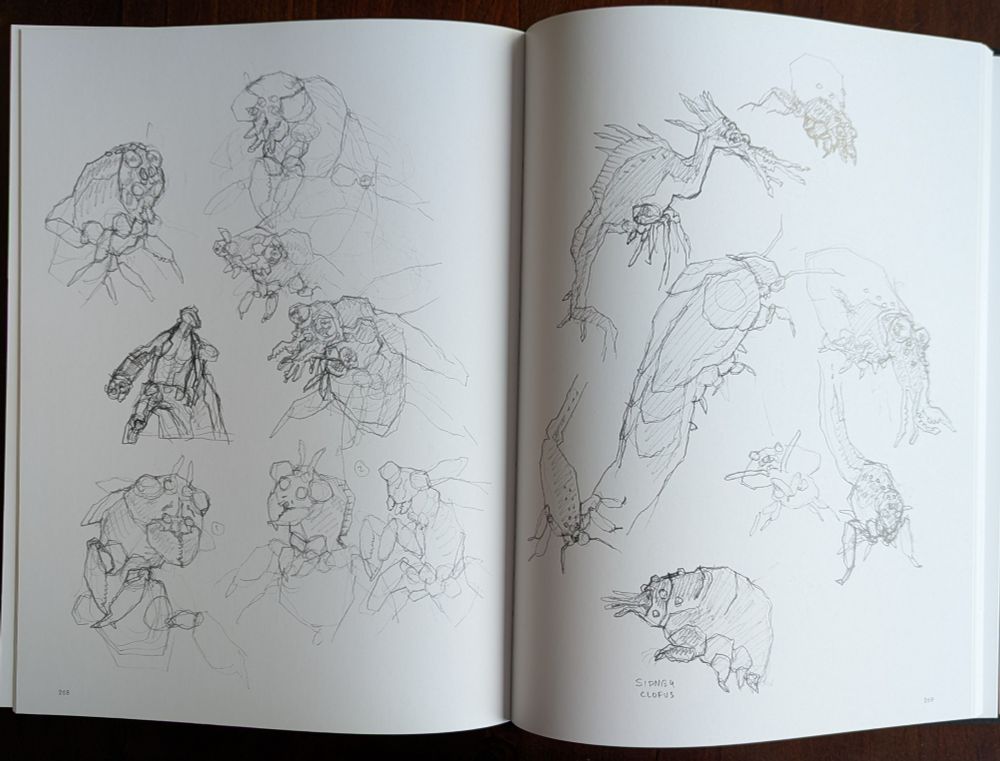 Sketchbook material in the Hellboy in Hell library edition by Mike Mignola 