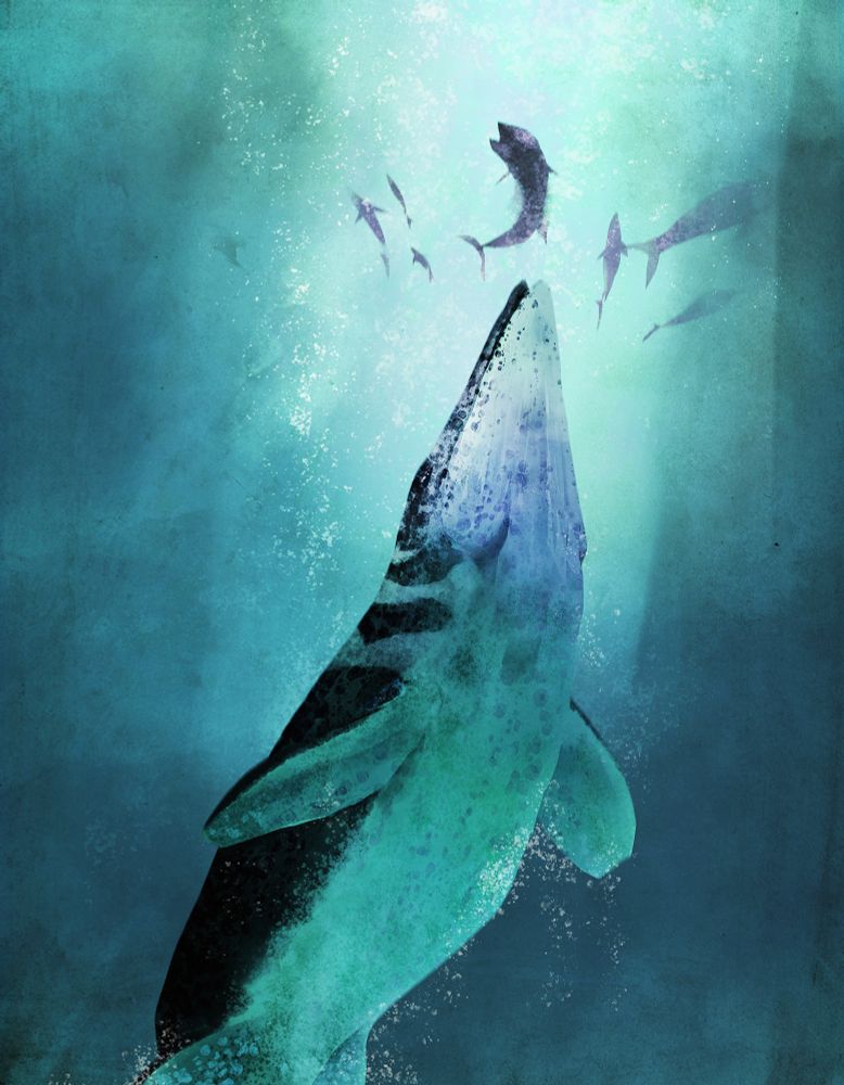 The huge mosasaur Tylosaurus ivoensis tries an attack from below.