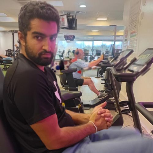 Satnam at the gym