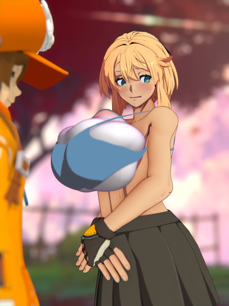 The boobs were actually just a condom filled with cum in a bra