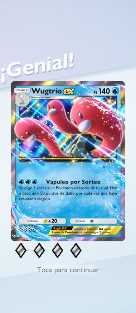 Carta de Wugtrio EX