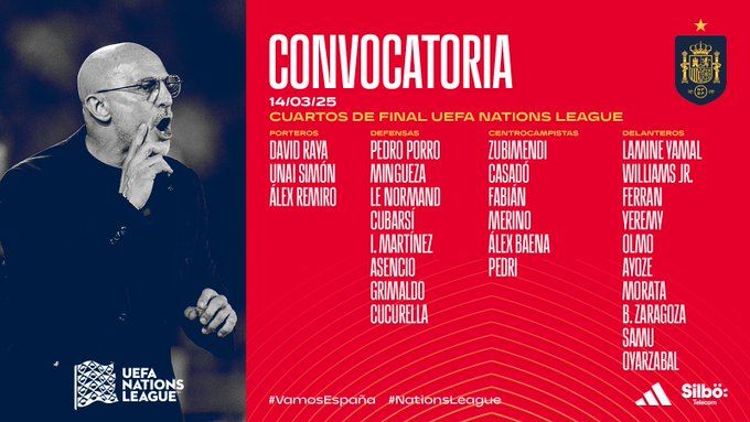 Spain squad for the Nations League.