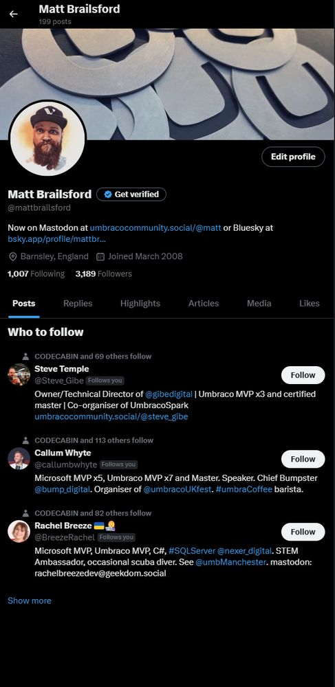 Screenshot of my empty X profile after all posts have been deleted