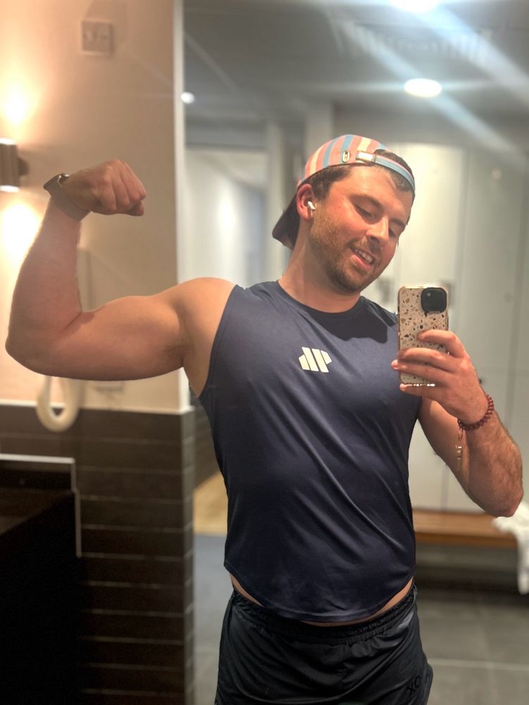 Me flexing my arm