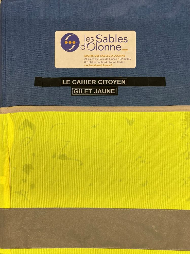 Photo : cahier citoyen de la commune des Sables-d'Olonne, 2550 W 127, Archives départementales de la Vendée.