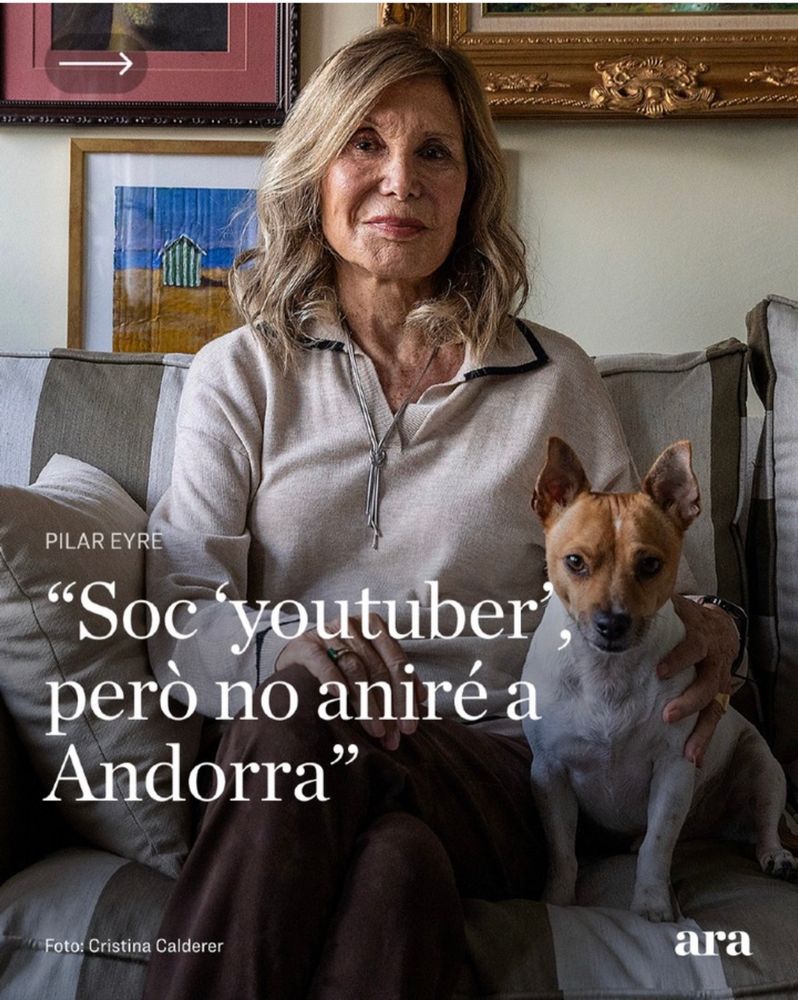 PILAR EYRE
"Soc youtuber", però no aniré a
Andorra"