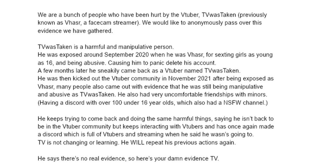 Evidence against yourhosttv [previously TVWasTaken]