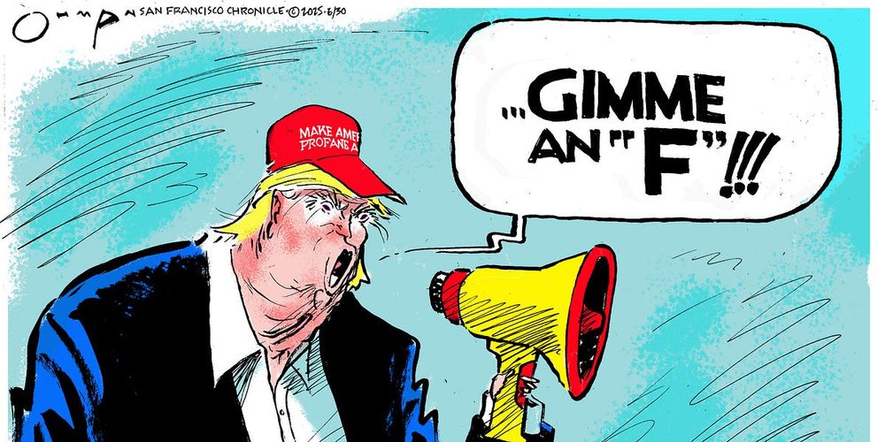 My column for the San Francisco Chronicle on Trump and swearing like a f---ing sailor