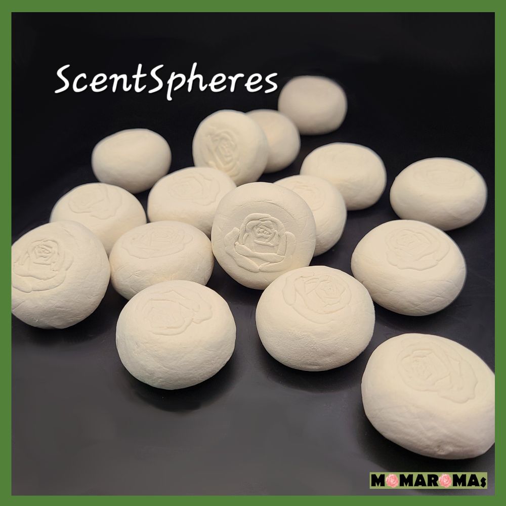 Aromatherapy ScentSpheres for passive diffusion of essential oils