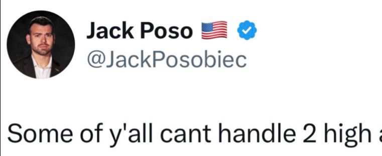Some of yall can’t handle 2 high - weird blue check guy