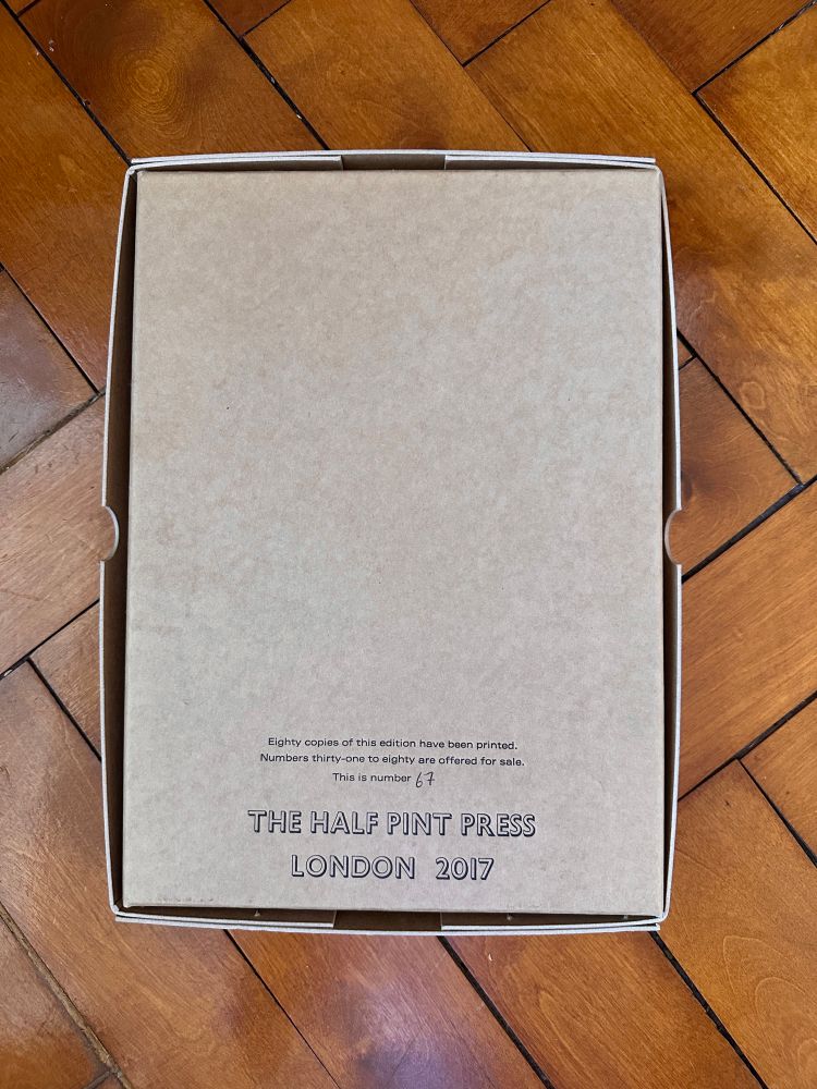 Back of box stating 80 copies were made of which 50 were available to buy. This is copy number 37.