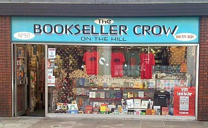 Bookseller Crow shop window 