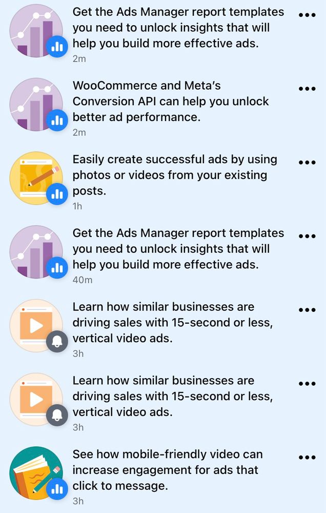 Relentless self-serving Meta notifications on Facebook