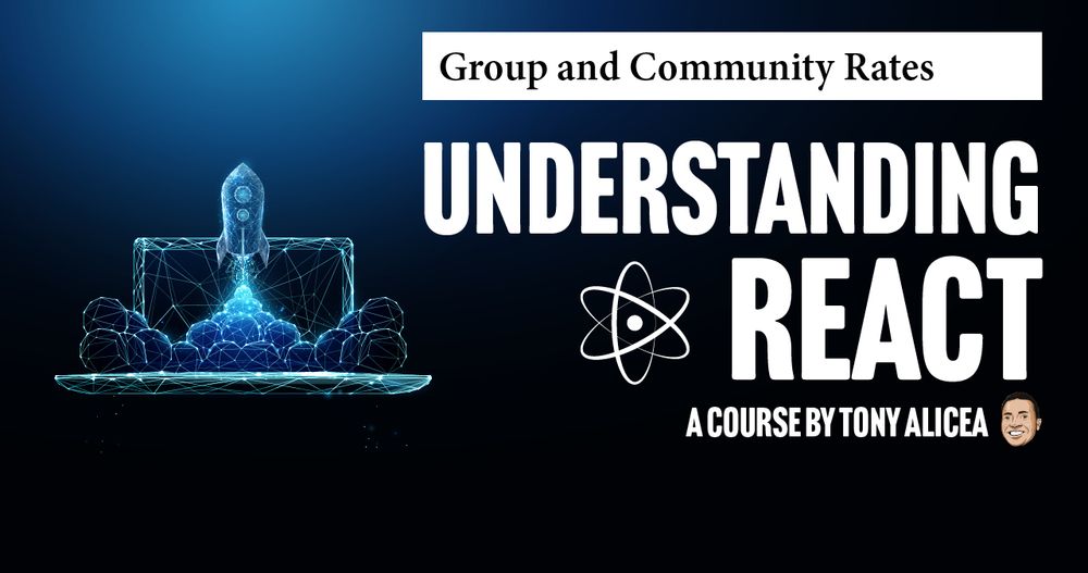 📚 Something I'm excited to share:
I'm now offering group rates for my "Understanding React" course to student cohorts, bootcamps, learning groups, and community organizations.
As someone who benefited from scholarships and educational support throughout my journey, I know how much access to quality learning resources can matter. I'm happy to work with groups on pricing that makes sense for your educational mission.
🎓 Whether you're:

Running a bootcamp program
Organizing a student study group
Leading a community coding initiative
Building educational curricula

I'd love to help bring deep React training to your students. The course focuses on building real understanding of how React works internally - the kind of foundation that creates confident developers who can tackle any React challenge.
It's 17 hours of content covering React internals, updated for React 19, with a focus on understanding rather than just following along. Students walk away with mental models that serve them throughout their careers.
If you're organizing a group that could benefit from this, I'm genuinely excited to hear about what you're building. Drop me a line at hey@tonyalicea.dev with details about your program.
Link in comments below!
#ReactTraining #Education #CommunityLearning #WebDevelopment