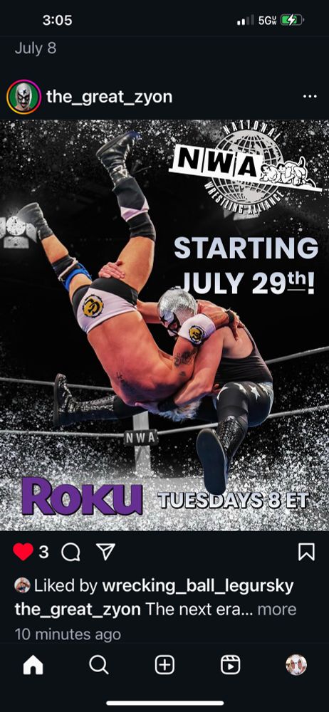 NWA Wrestling coming to Roku on July 29th 2025