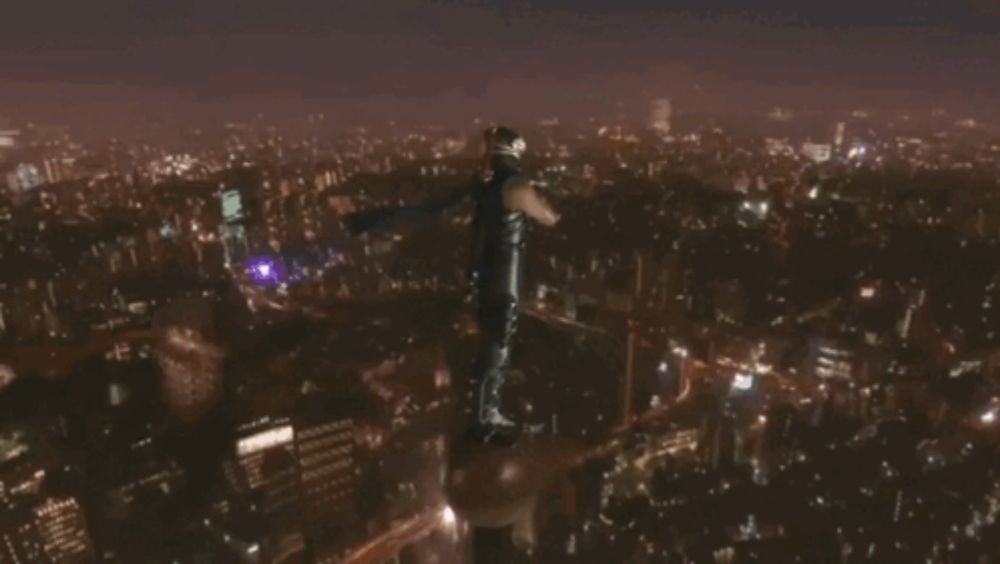 a video game character is standing on top of a large ball