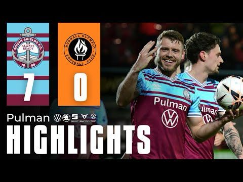 MATCH HIGHLIGHTS | South Shields FC 7-0 Rushall Olympic | Sponsored by Pulman Group