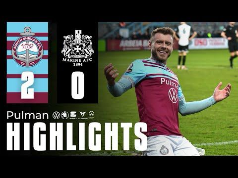 MATCH HIGHLIGHTS | South Shields FC 2-0 Marine | Sponsored by Pulman Group