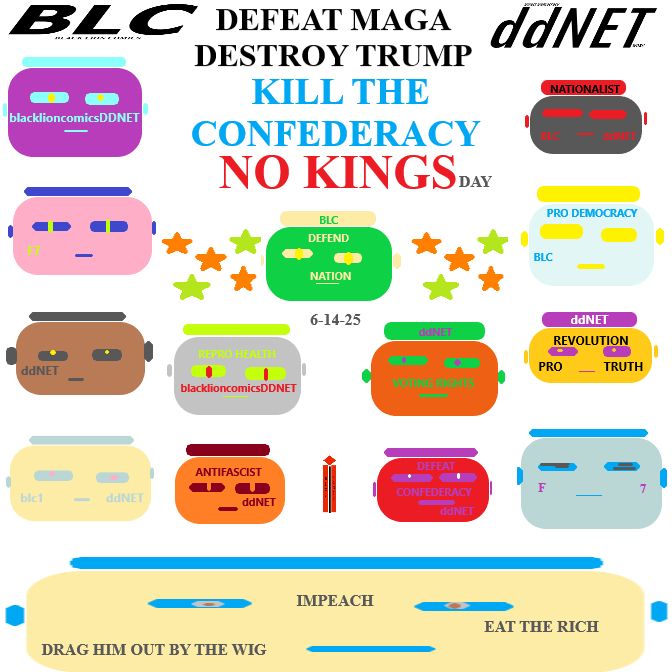 Defeat Maga Destroy Trump Kill the Confederacy No Kings Day 6-14-25
F7 Avatar Heads