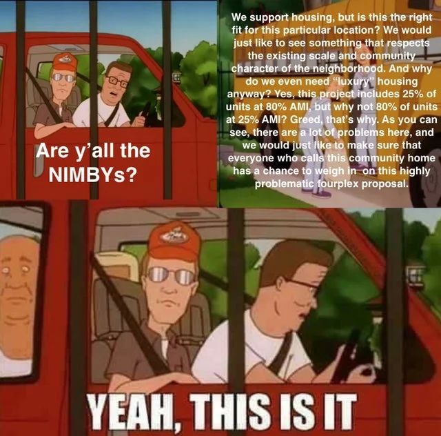 Are y'all the NIMBYs meme