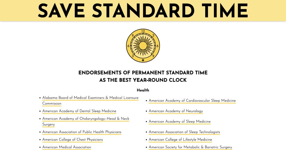 ENDORSEMENTS | Save Standard Time