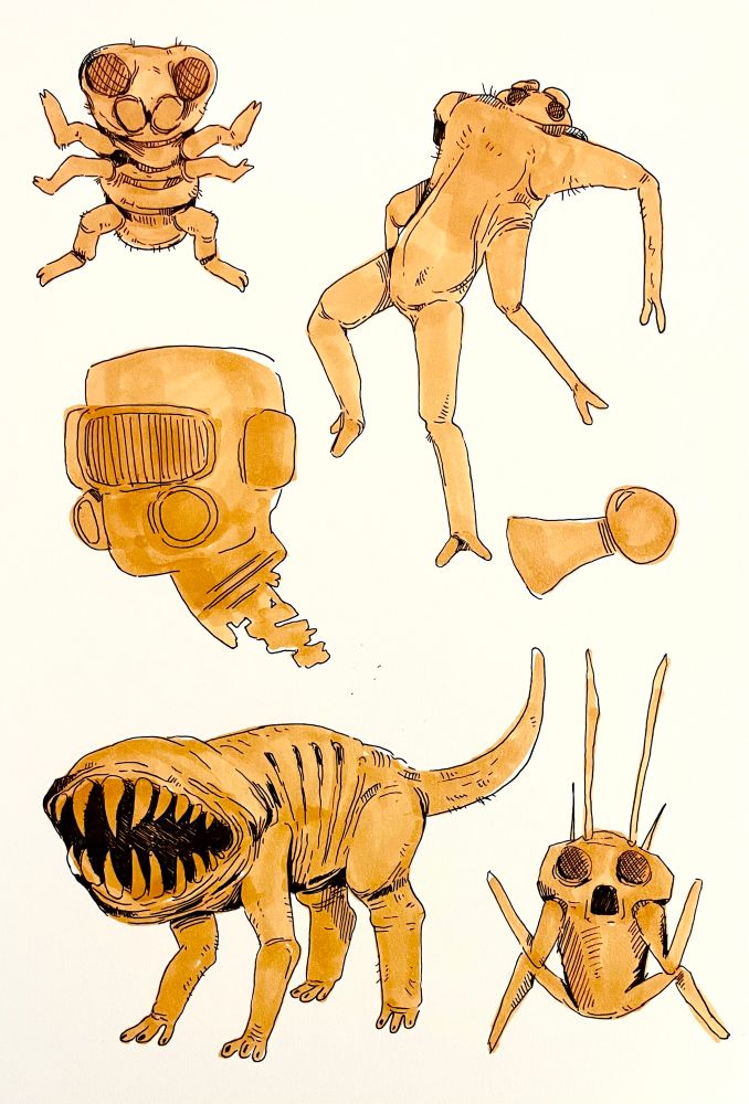 A baby. A bigger baby. Your decapitated head after I release the bigger baby near you. HONK. Can I pet that dog? Roach. 