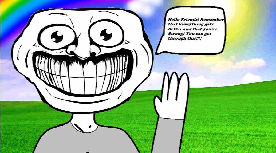 The friendly Troll Friend reminds you of the Wonders of Life! Stay Positive!