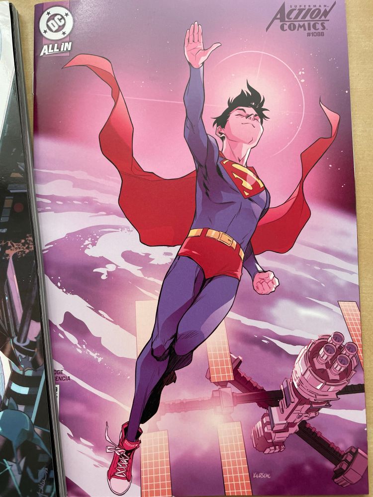 Action Comics 1088 cover featuring Superboy