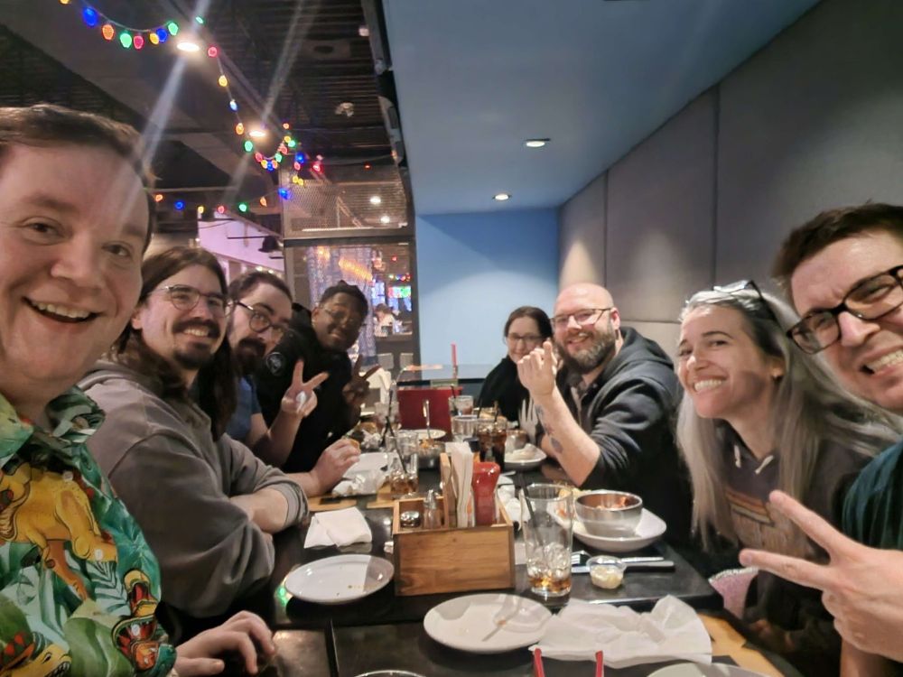 Ify, Olivia & Spike Feeders at dinner