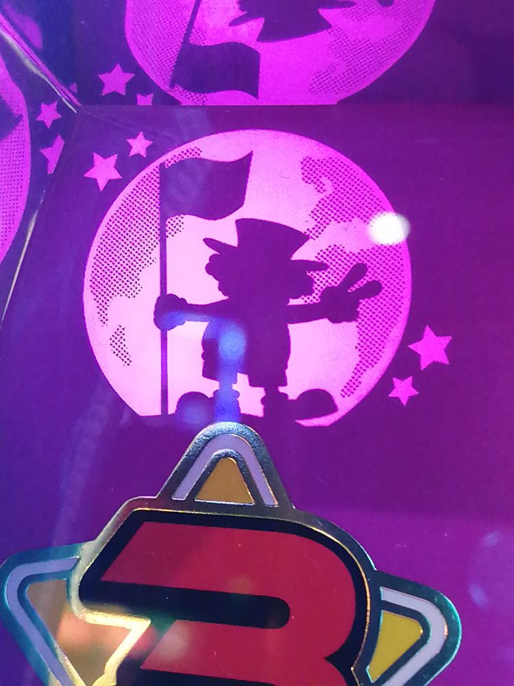 ようやく撮れたウルミラ隠しランプ。星の上に位置してるの可愛い。