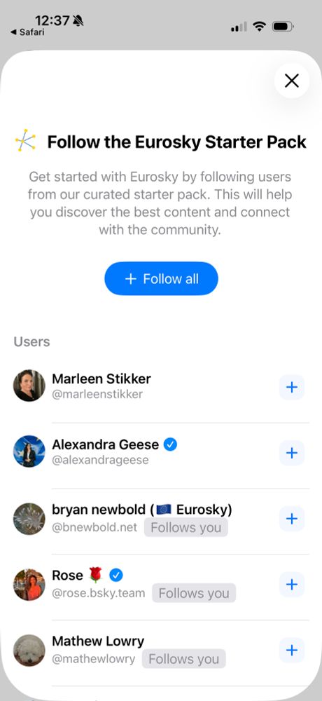 Screenshot of the Starter Pack inside of Flashes.app