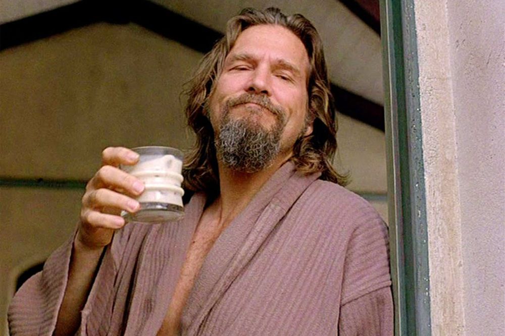 Jeff Bridges as "The Dude" from The Big Lebowski.