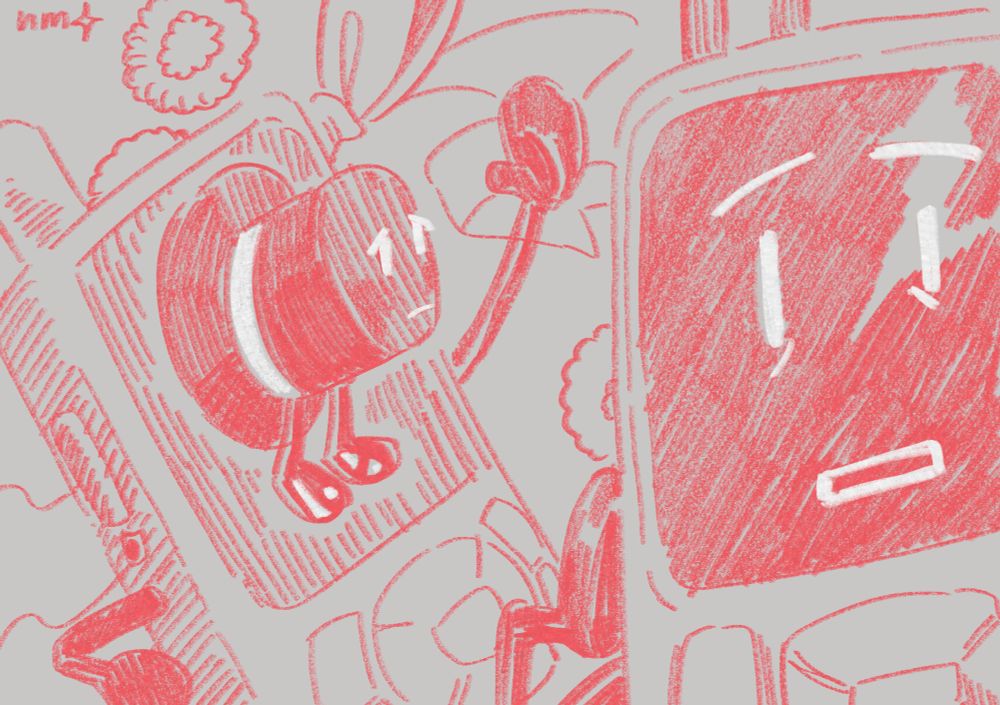 a digital sketch of tophat and gps from the nightly manor youtube series. the sketch shows overlapping imagery from various parts of the story, mainly that of tophat standing in grief with a larger image of gps falling behind them. On the right is a large image of the last face gps made before their death. behind all of the drawings are the accessories they both wore during gps' last memory. 