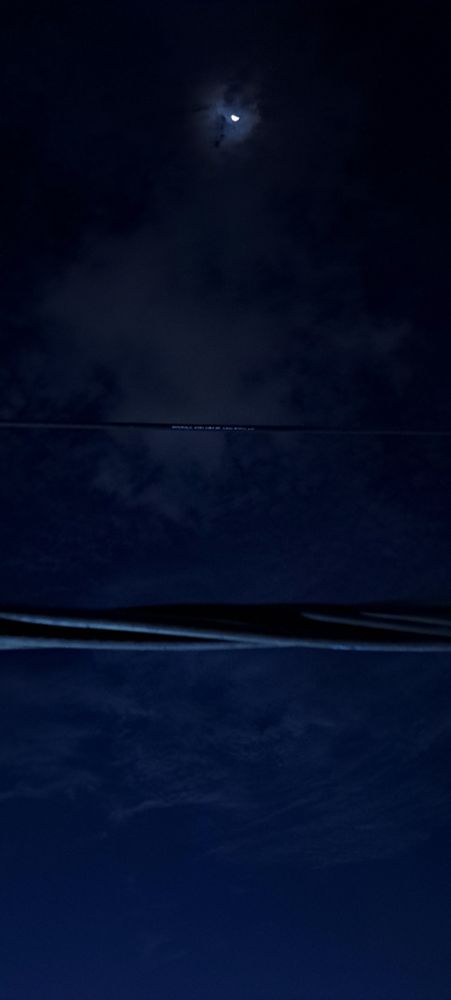 Beautiful sky with little moon