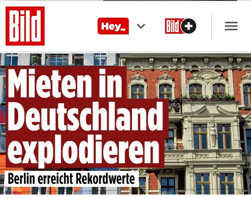 Bild Screenshot
Mieten in Deutschland explodieren 
Berlin erreicht Rekordwerte