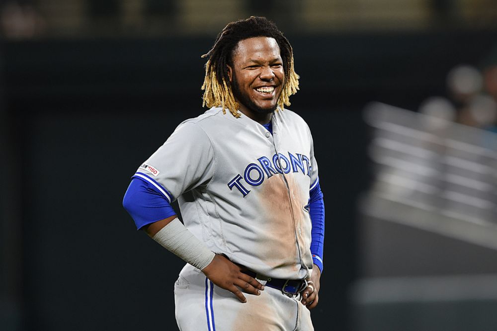 Vladdy Guerrero jr smiling 