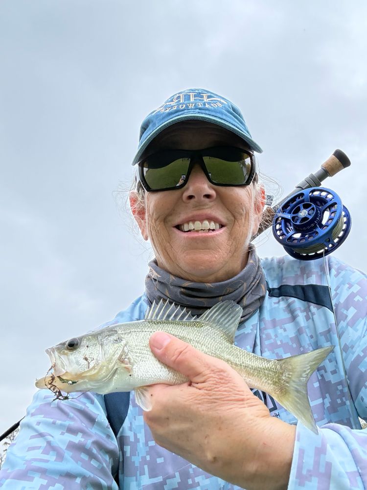 Louise with a small bass