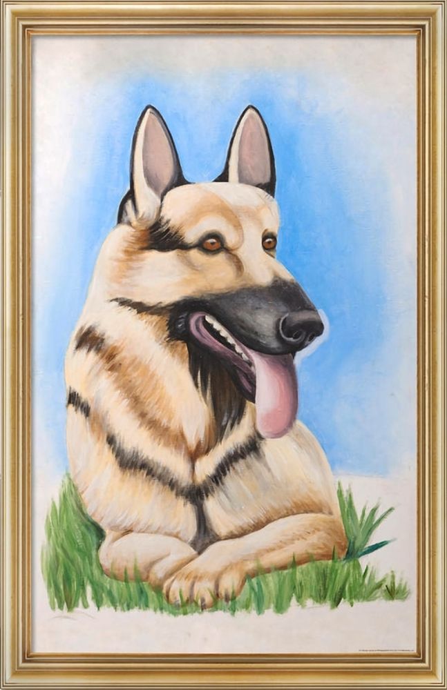 A portrait painted by Hitler, according to Charlie od Always Sunny of his dog blondie.