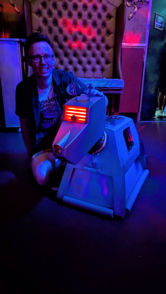 Me with K9 the robot dog 
