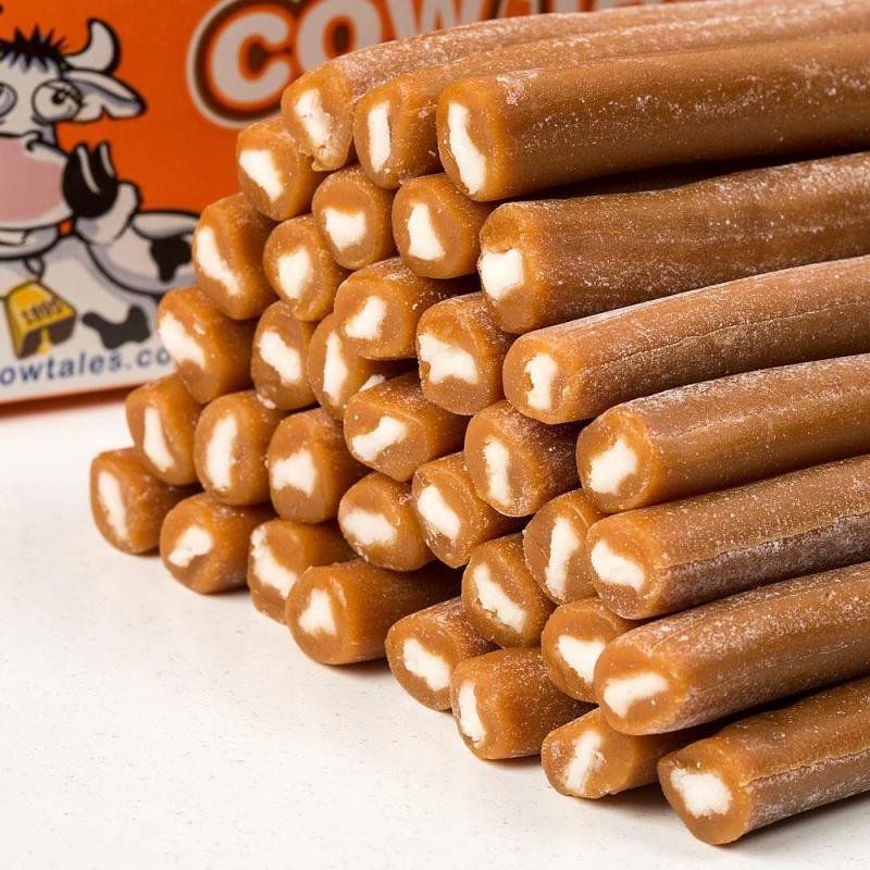 Cow Tales candy. A soft, caramel tube, wrapped around nice, crumbly creme. Absolutely recommend.