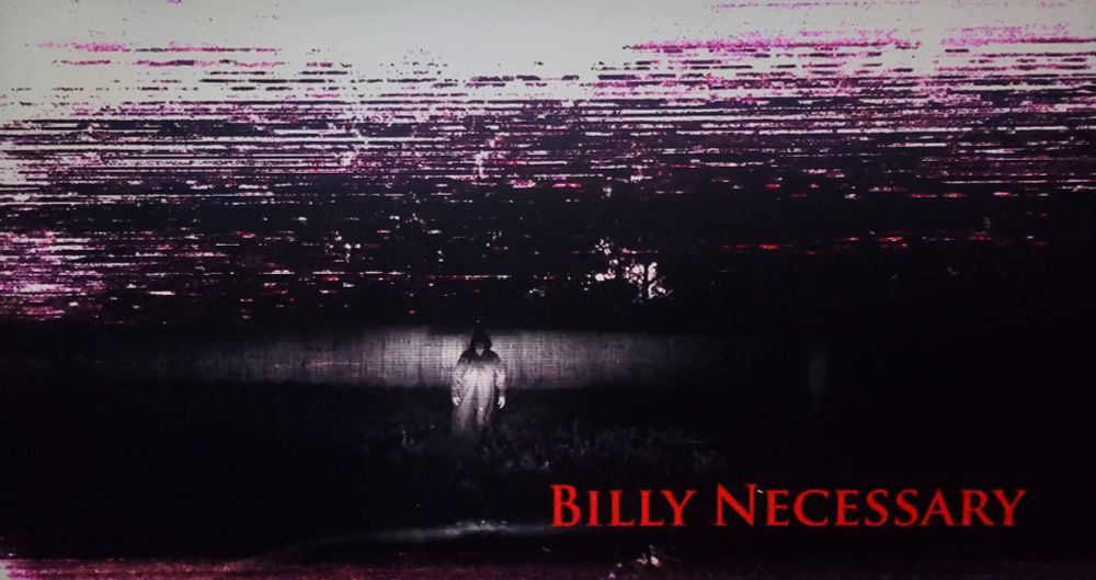 opening credits of THE STREAM with the name Billy Necessary 